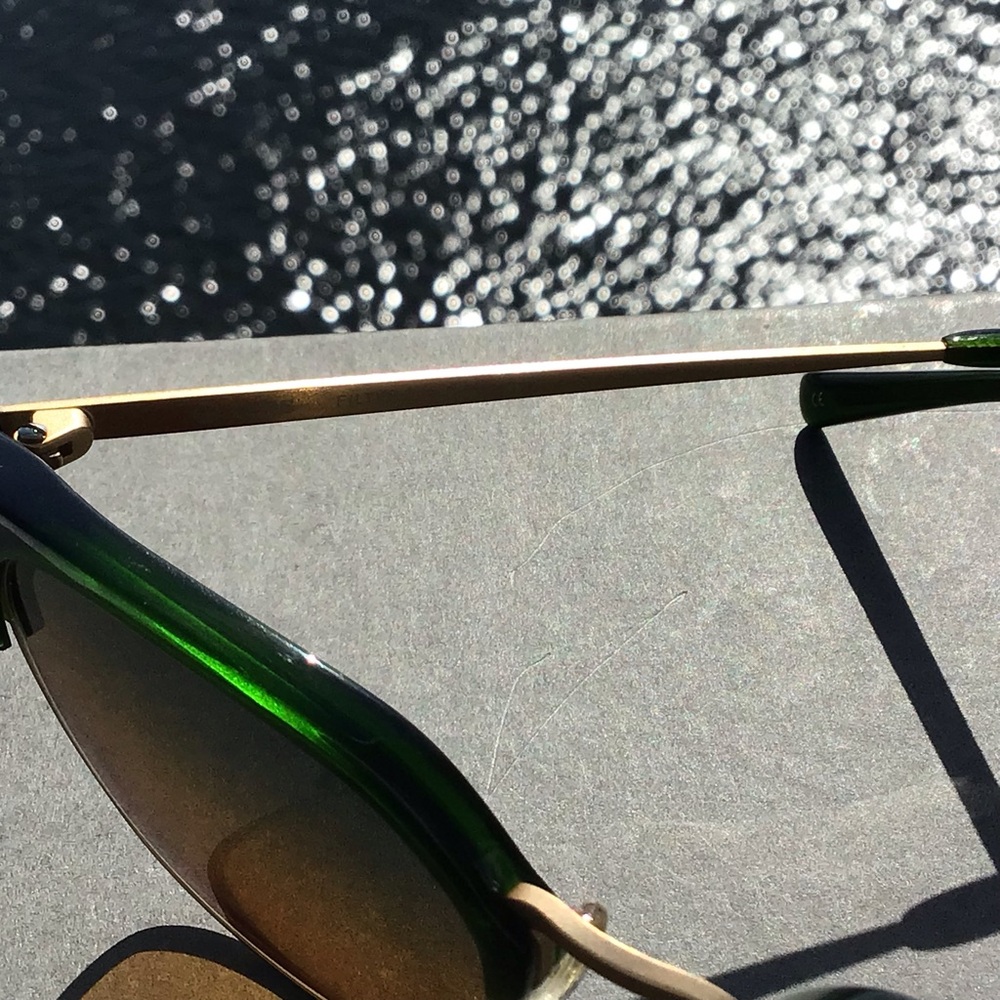 tens Filter Your World Rare Larsson Green Tropic High Sunglasses Metal Frame - Picture 11 of 16